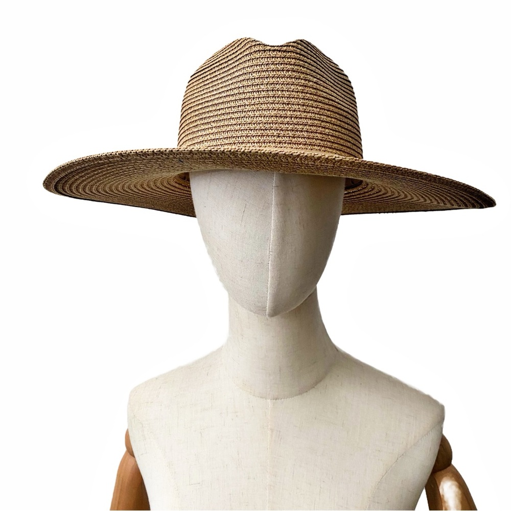 House of Harlow 1960, Wide Brim Hat with Leather Tie Detail